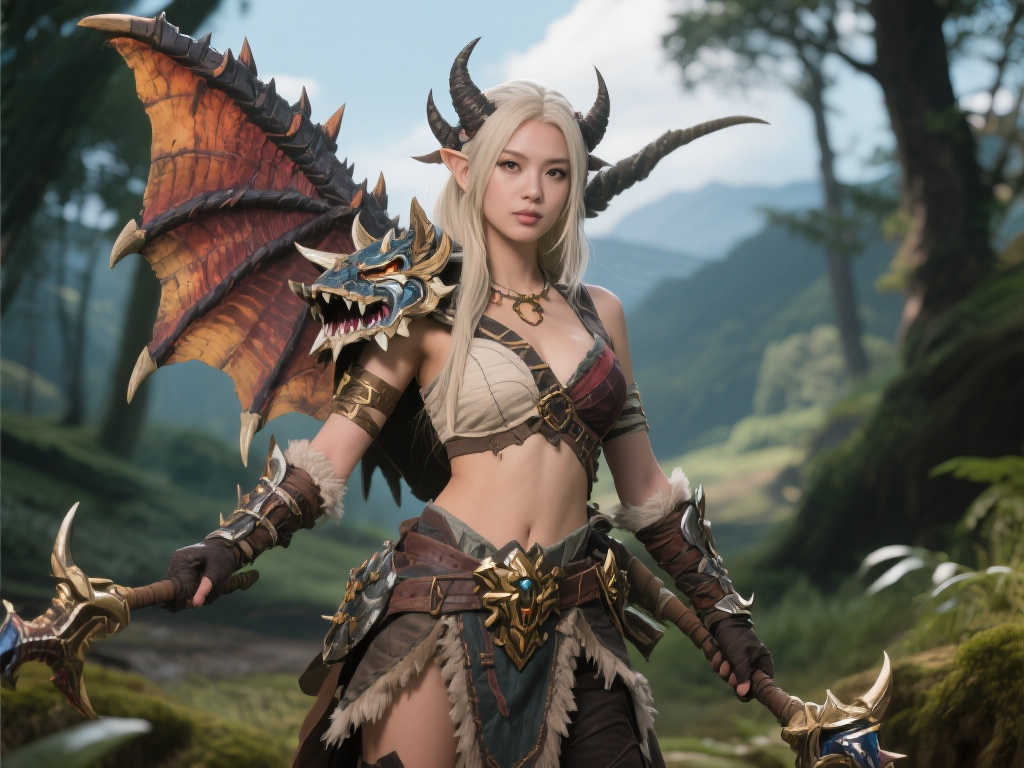 惊艳再现！国外小姐姐完美COS《怪物猎人：荒野》杰玛身姿