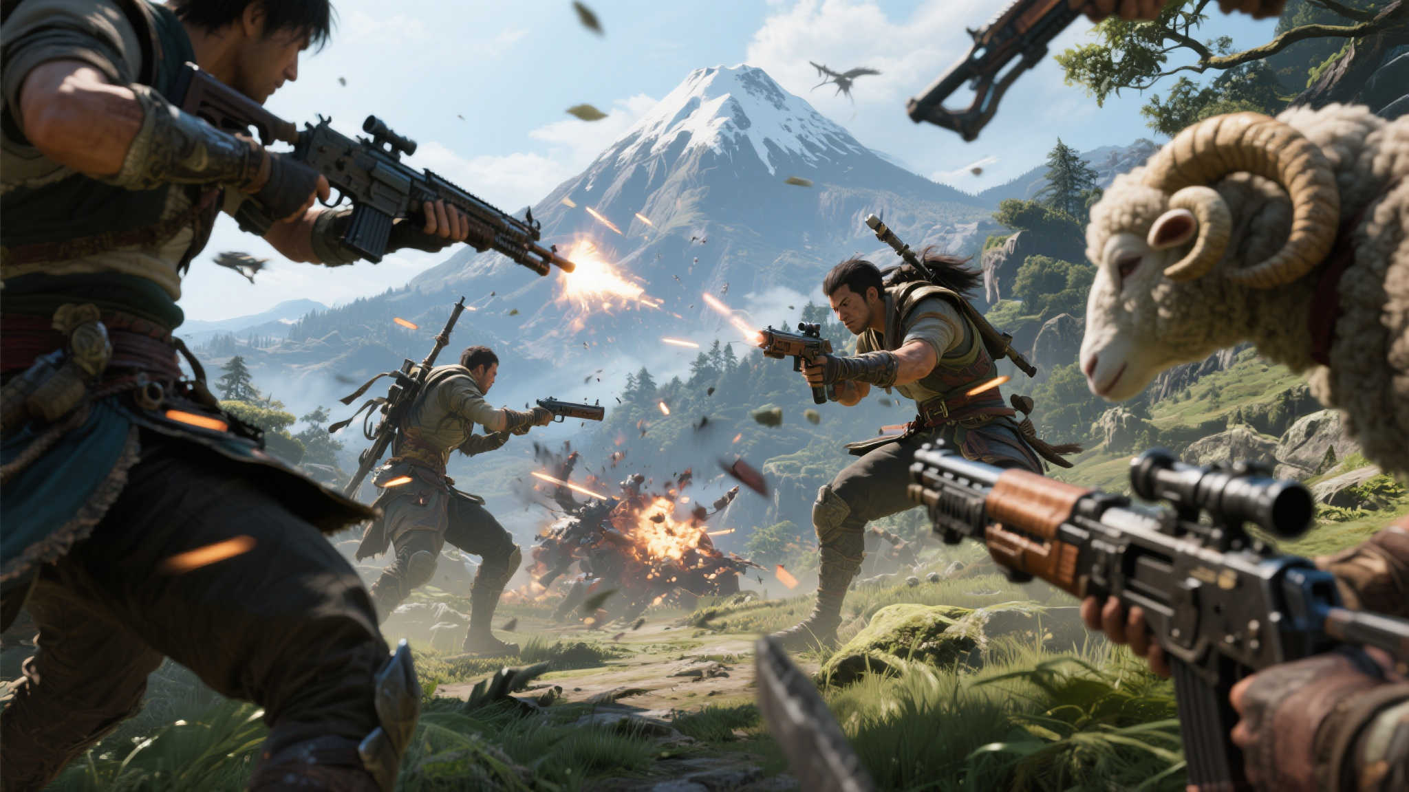 高度自由玩法!《羊蹄山》支持缴械敌人并灵活切换武器 高度自由玩法!《羊蹄山》支持缴械敌人并灵活切换武器